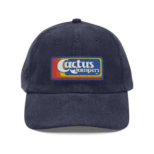 Vintage Embroidered Corduroy Cactus Jumpers MC hat