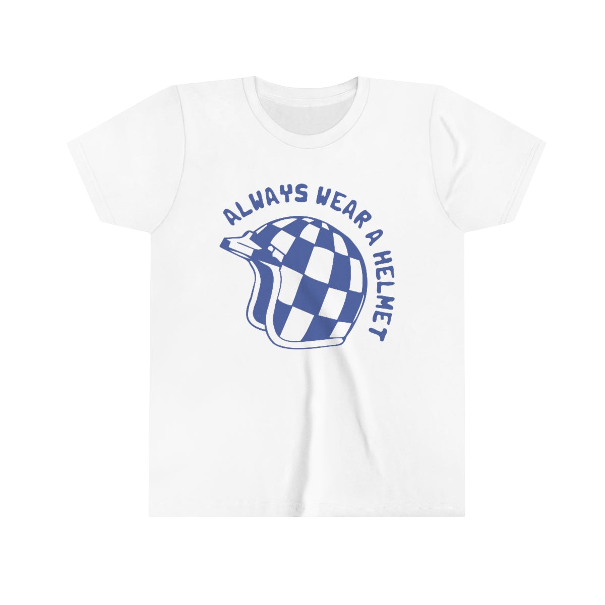 Youth "Always Wear A Helmet" Short Sleeve Tee