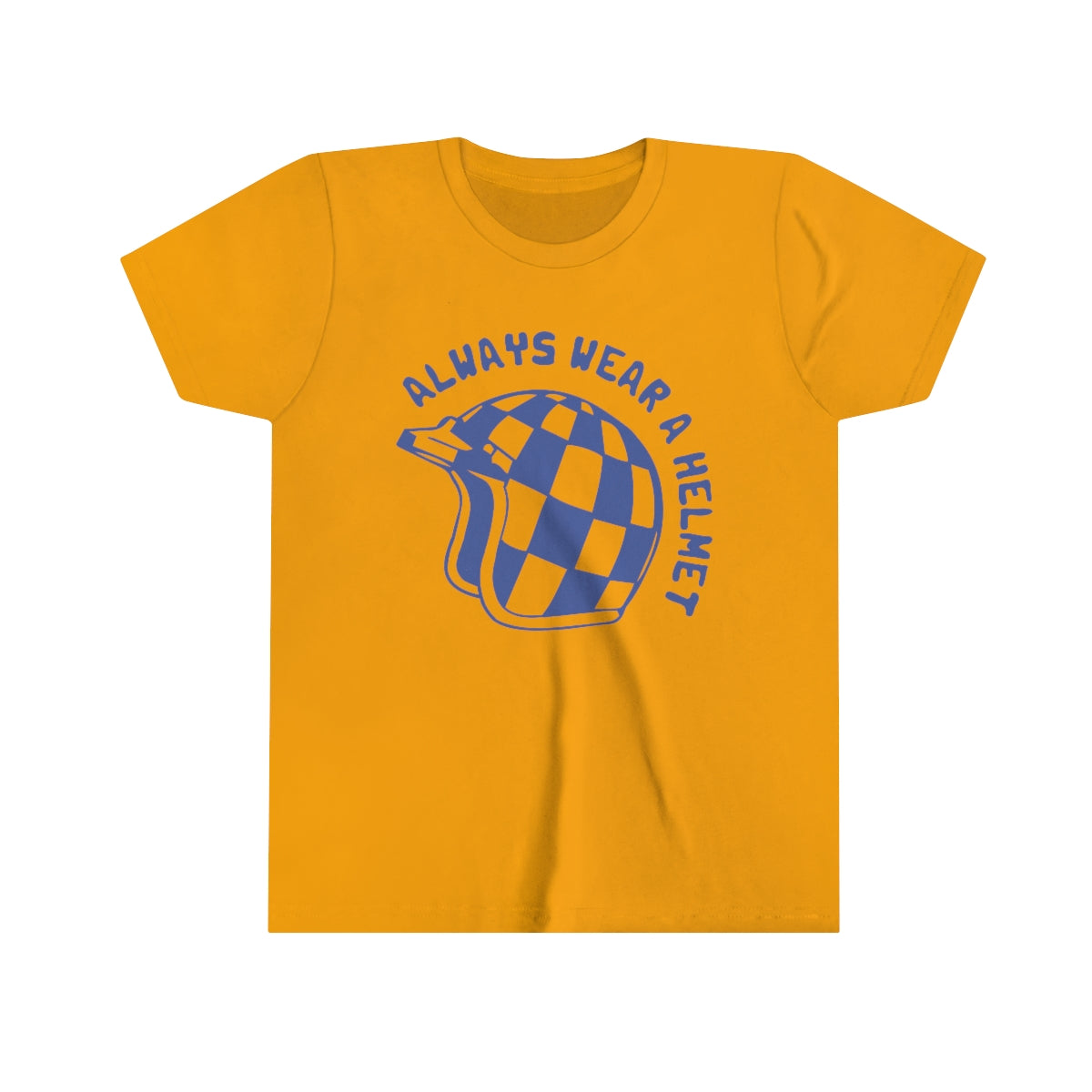 Youth "Always Wear A Helmet" Short Sleeve Tee